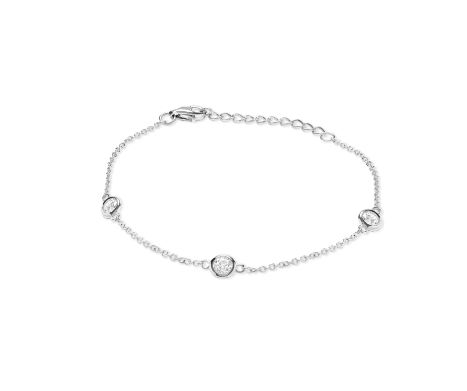 Bezel Set Bracelet