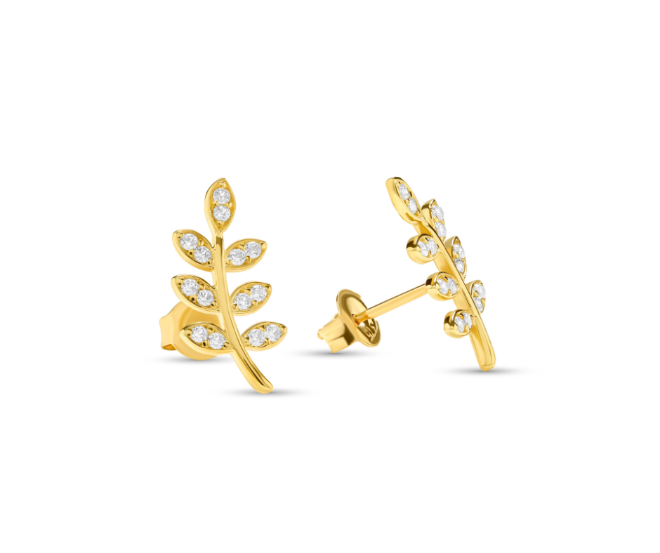 Small Fern Leaf Earrings