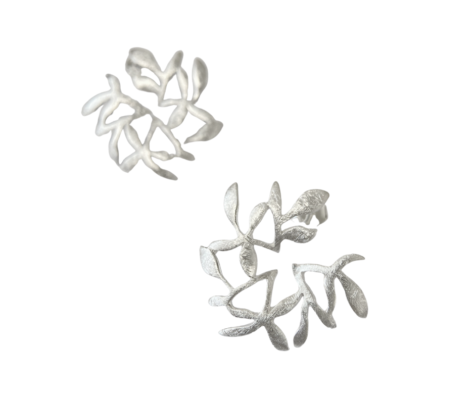 Floral Statement Stud Earrings