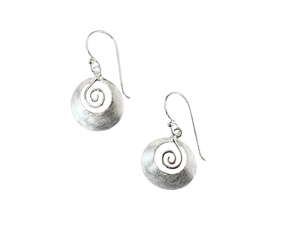 Open Brushed Spiral Drops