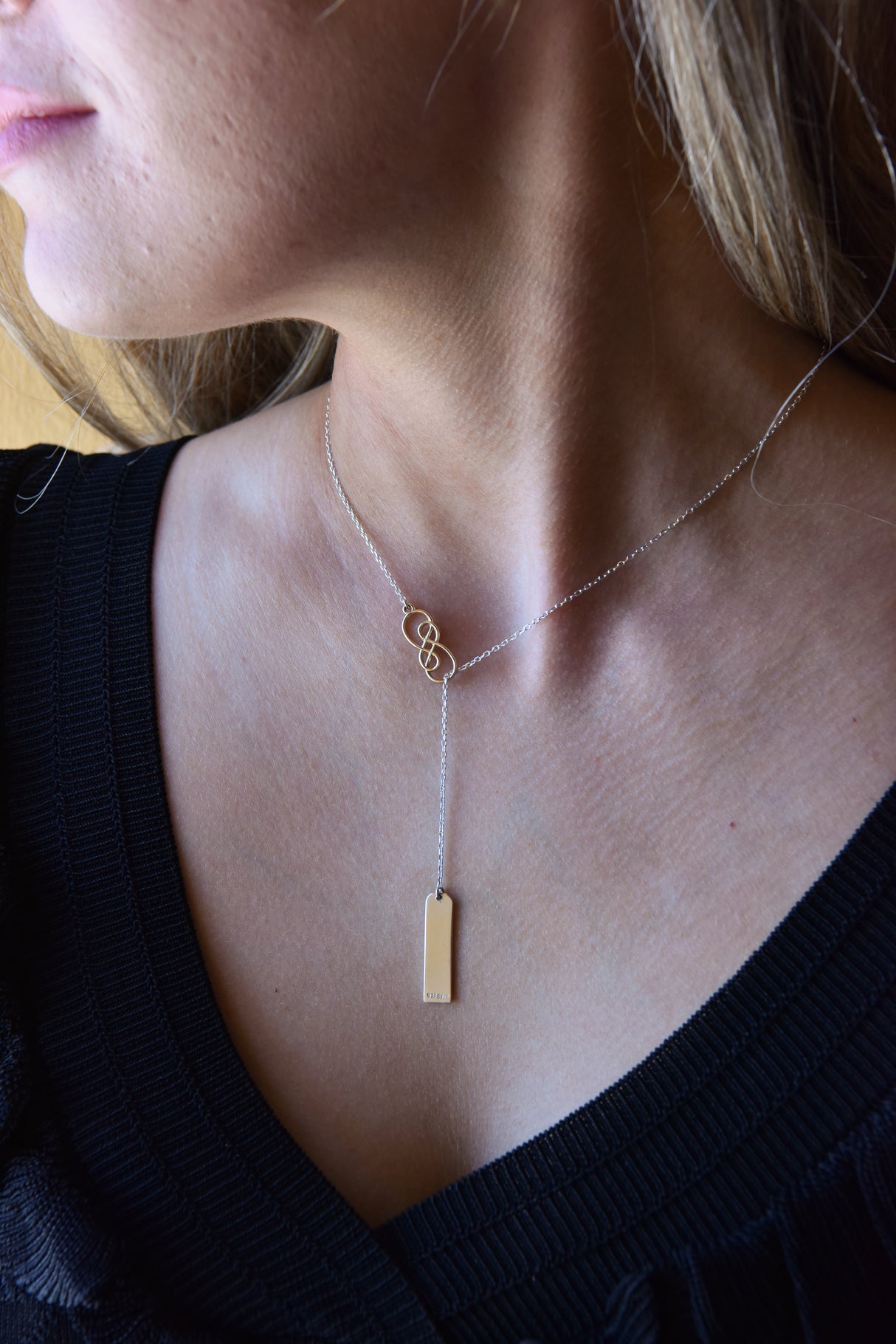 Cara Ogham Lariat Pendant