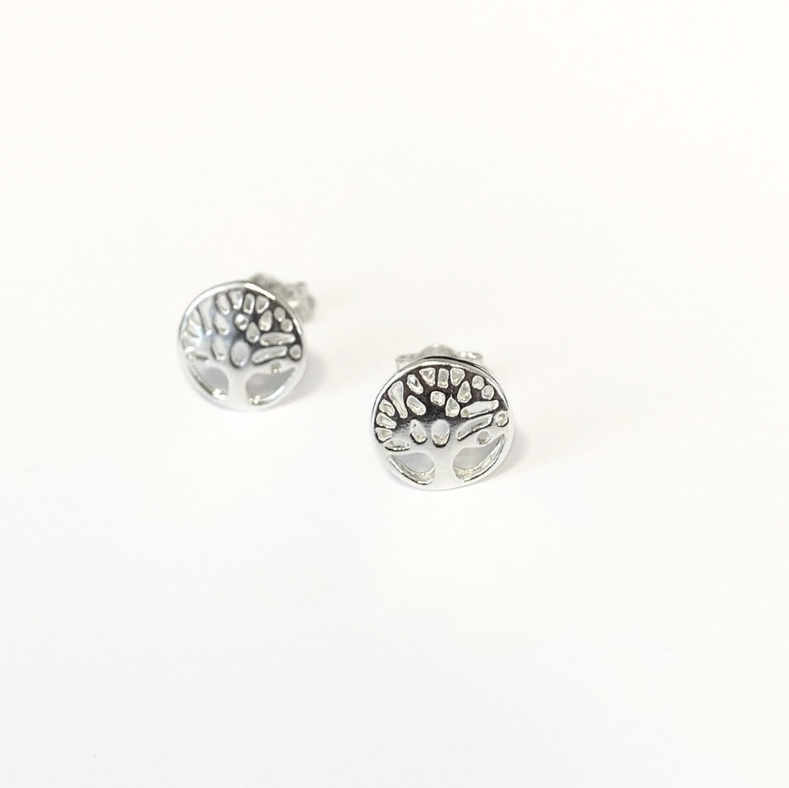 Small Tree of Life Stud Earrings