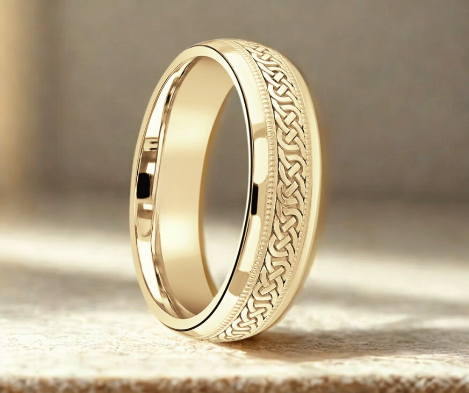 Celtic Weave Wedding Band