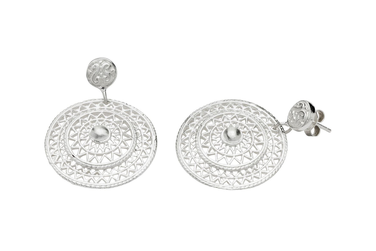 New! Celtic Sun Shield Earrings