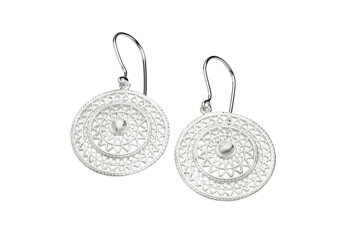 New! Celtic Sun Shield Earrings