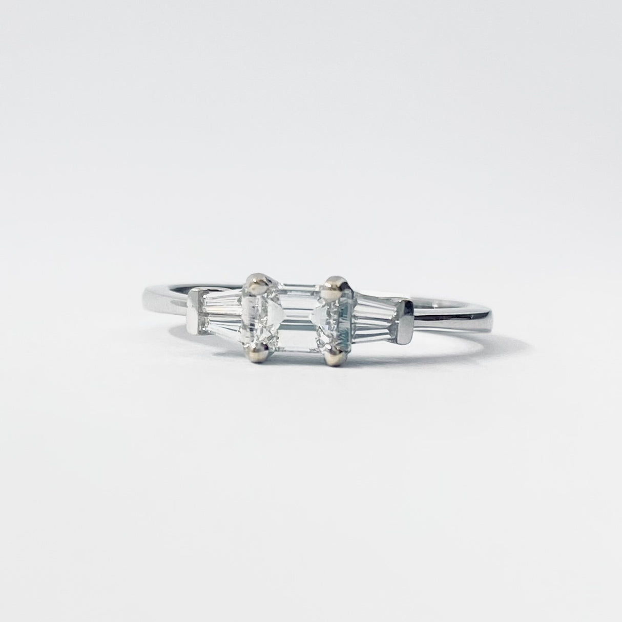 Three Stone Baguette Ring