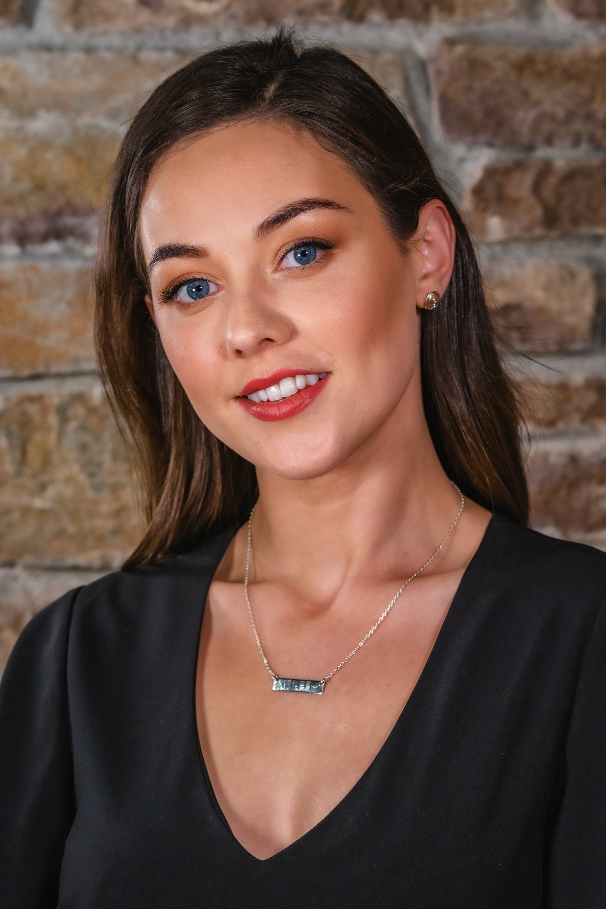 Horizontal Ogham Pendant -  Silver