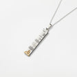 Ogham Pendant with 14K Gold Trinity Knot - Brian de Staic Celtic/Irish Jewelry