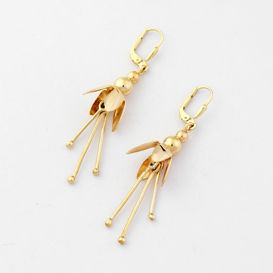 Fuchsia Earrings Large - Brian de Staic Celtic/Irish Jewelry