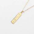 Ogham Gold Pendant - Small - Brian de Staic Celtic/Irish Jewelry