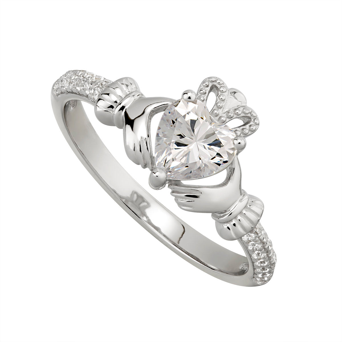 Claddagh Ring with Stones