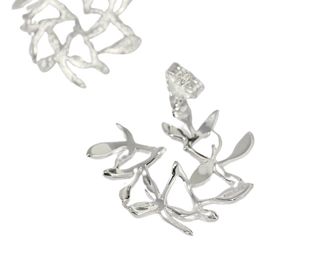 Floral Statement Stud Earrings