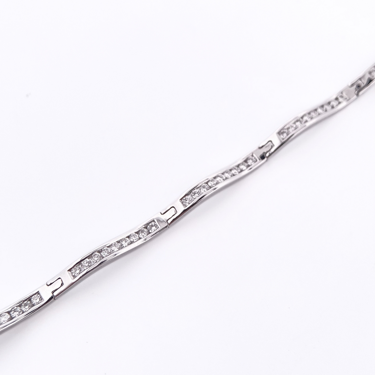 1ct Diamond Wave Bracelet