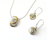 2-Toned Celtic Spiral Slider Pendant