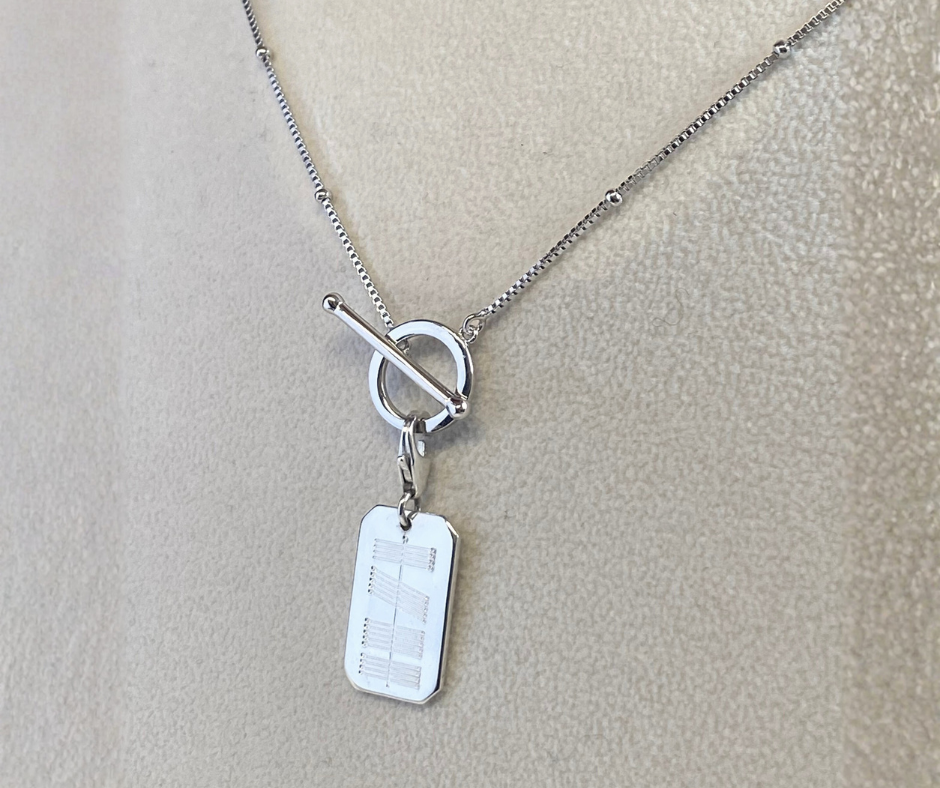 T-Bar Ogham Charm Necklace