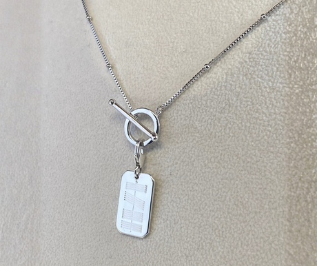 T-Bar Ogham Charm Necklace