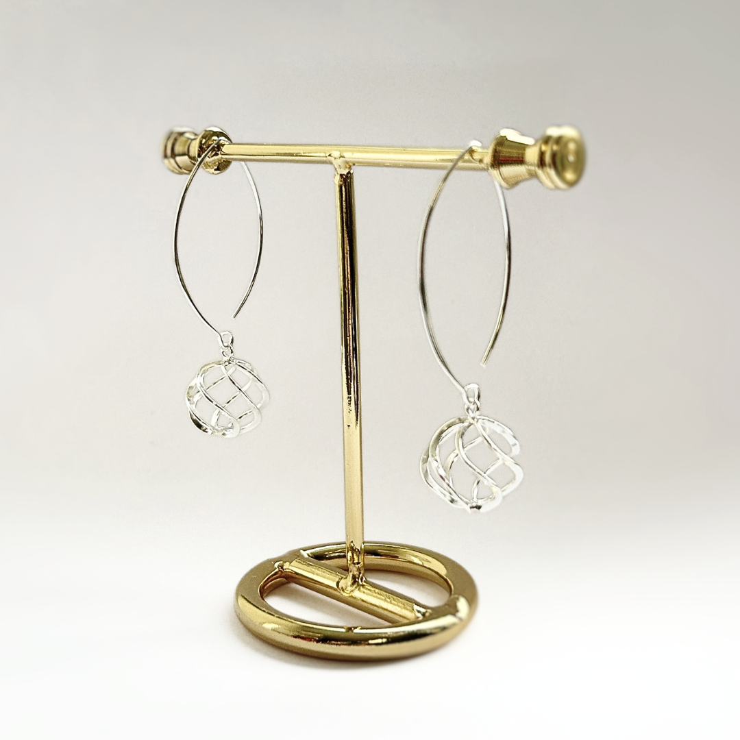 Celtic Swirl Wishbone Earrings