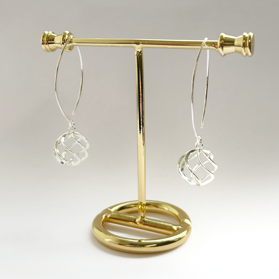 Celtic Swirl Wishbone Earrings