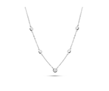 Bezel Set Necklace