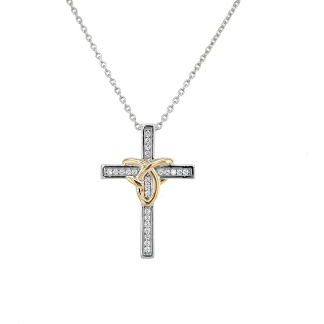Cross with Celtic Knot Pendant