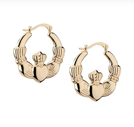 Claddagh Hoop Earrings