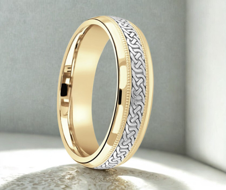 Celtic Weave Wedding Band