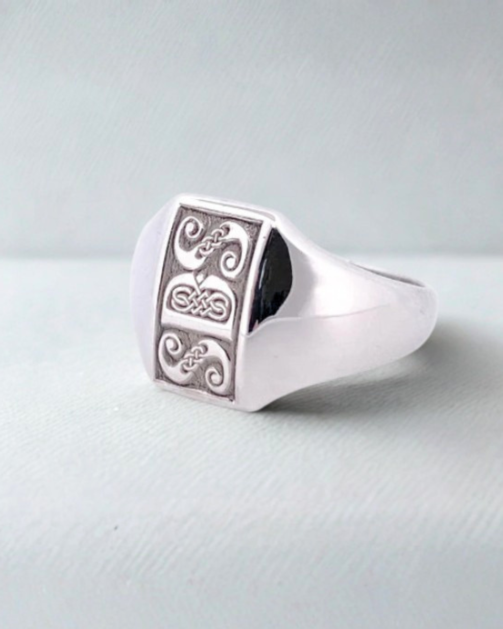 New! Celtic Signet Ring