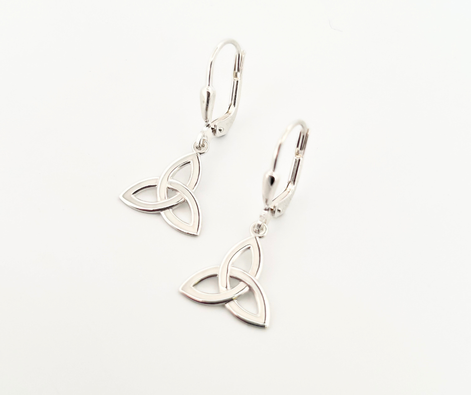 Trinity Knot 'Ardfert' Drop Earrings - Small