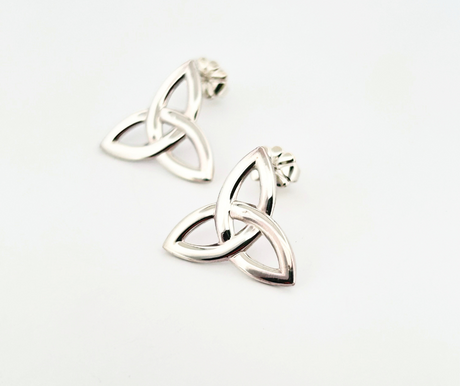 Trinity Knot 'Ardfert' Stud Earrings - Large