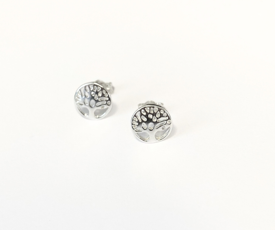 Small Tree of Life Stud Earrings