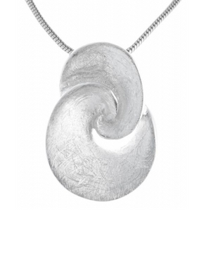 Brushed Finish Celtic Double Circle