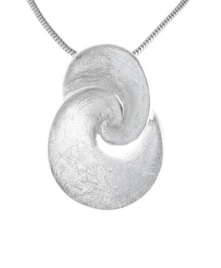 Brushed Finish Celtic Double Circle