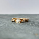 Rose Gold Diamond Engagement Ring