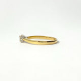 Yellow Gold Round Solitaire Diamond Ring