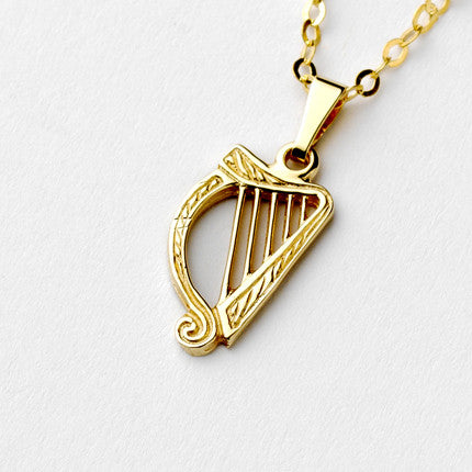Irish Gold Pendant | Celtic Knot Pendant | Irish Made | Fado Jewelry