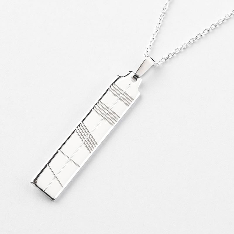 Ogham Silver Pendant - Large - Brian de Staic Celtic/Irish Jewelry
