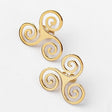 Triskel Stud Earrings - Brian de Staic Celtic/Irish Jewelry