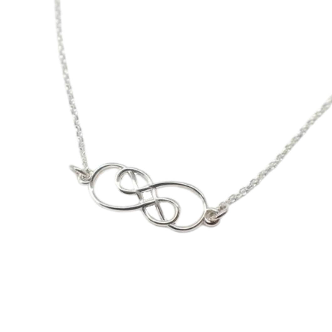 Cara (Friendship Knot) Horizontal Pendant